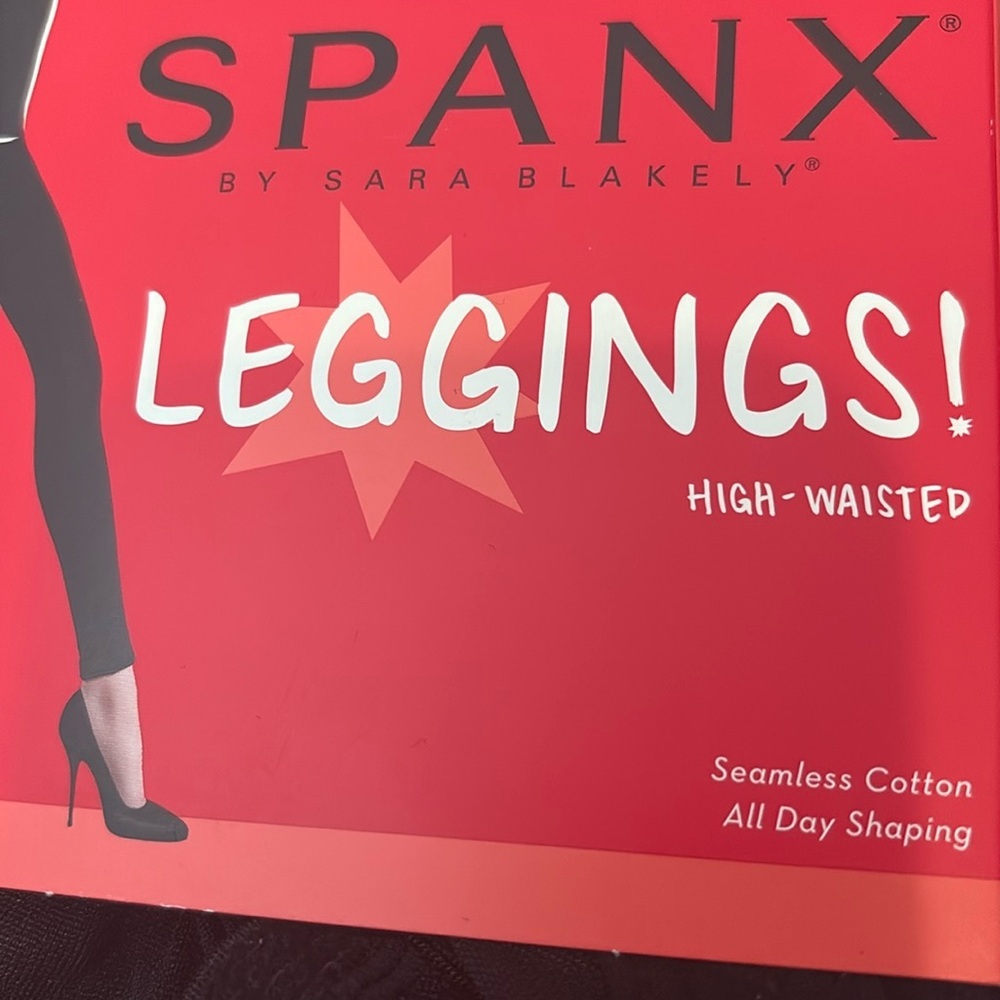 2 Pack Spanx Lace Leggings High Waisted - Picture 3 of 5